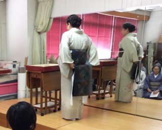 木久学院の着付け勉強会 たちばなの会『基礎の押さえ』