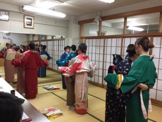 木久学院の着付け技術のテスト 『中間査定と修了査定』