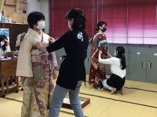 成人式に向けての技術確認