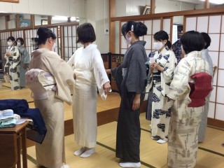 木久学院の師範科 合同講義 『着付道』