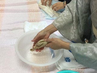 木久学院の高等師範科 7月は「和装小物とコーディネート・手入れと収納」