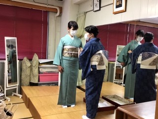 木久学院の着付け勉強会 たちばなの会 『基礎の押さえ』