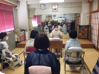 木久学院の師範科　合同講義　『着付道』