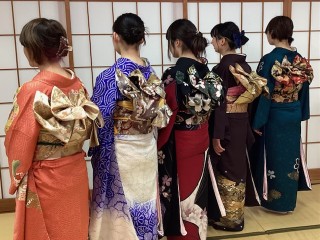 木久学院の高等師範科 他装 振袖の応用