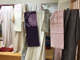 木久学院の高等師範科 7月は和服地から織生地について